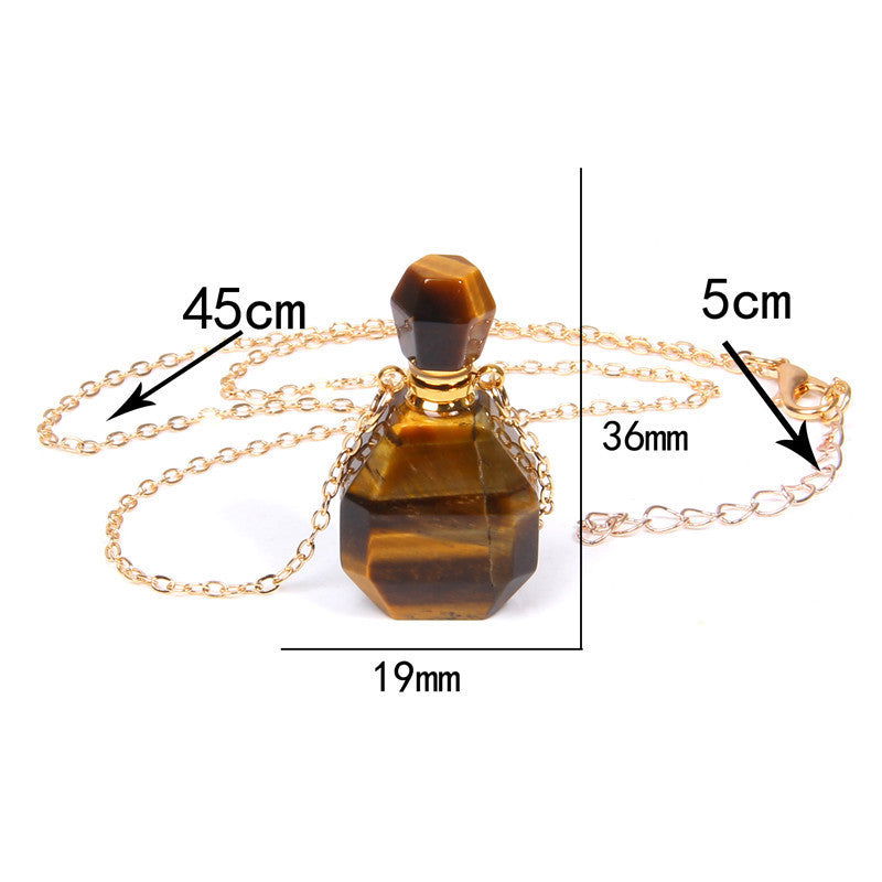 Perfume bottle crystal pendant necklace - AltUNique Store