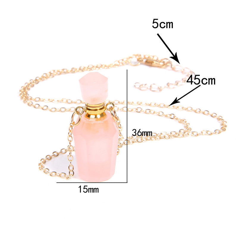 Perfume bottle crystal pendant necklace - AltUNique Store