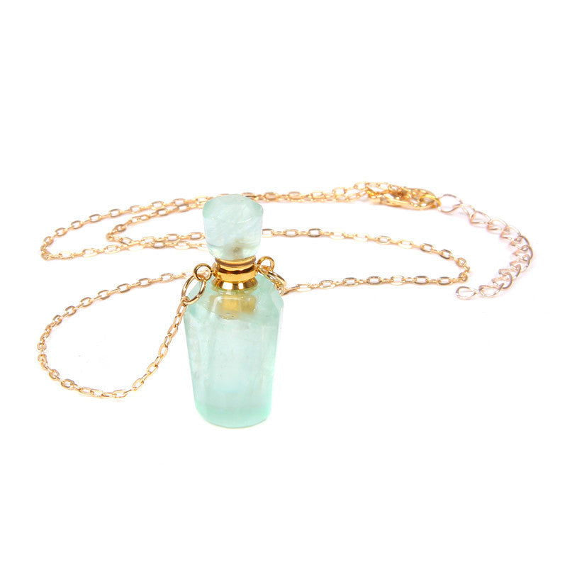 Perfume bottle crystal pendant necklace - AltUNique Store